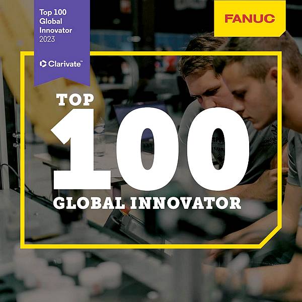 fanuc Top 100 Global Innovators 2023 by Clarivate Plc.