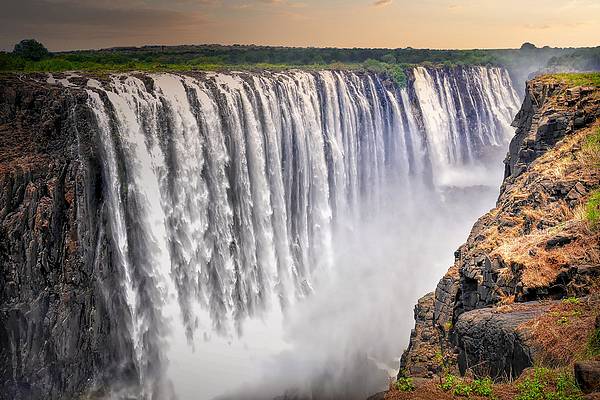 zambie viktoriiny vodopády
